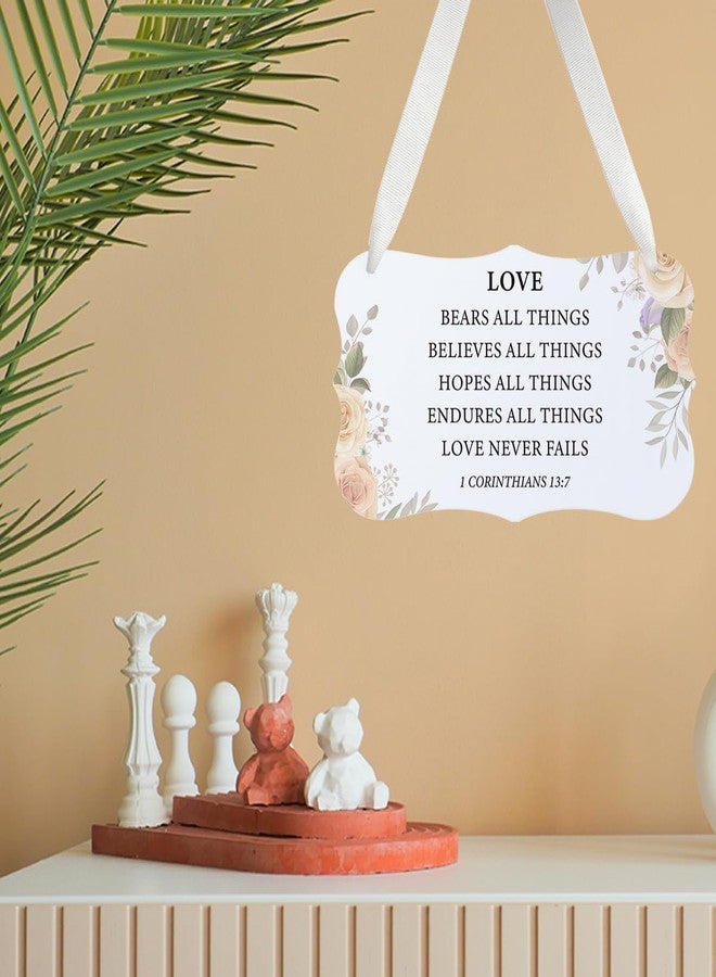 HDHBP Christian Religious Wedding Wall Decor Christian Wedding Decor Bible Verse Engagement Anniversary Acrylic wall Sign - Image 4
